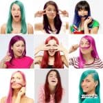 9 ladies achieved different hair colors using Color-Depositing Conditioners